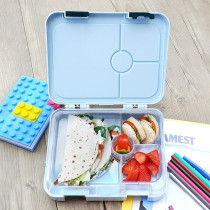 Eazy Kids Bento Boxes wt Insulated Lunch Bag Combo- Super Shark Blue For All ages, Unisex (EZ_CBLB06_BU)