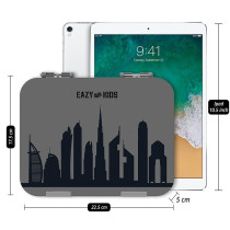 Eazy Kids Bento Boxes wt Insulated Lunch Bag Combo- Love Dubai Grey For All ages, Unisex (EZ_CBLB02_GY)