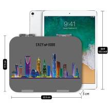Eazy Kids Bento Boxes wt Insulated Lunch Bag Combo- Love Riyadh Grey For All ages, Unisex (EZ_CBLB04_GY)