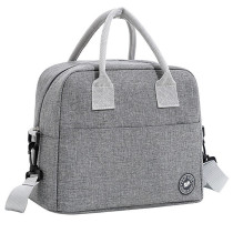 Eazy Kids Bento Boxes wt Insulated Lunch Bag Combo- Love Riyadh Grey For All ages, Unisex (EZ_CBLB04_GY)