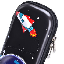 Eazy Kids 3D Pencil Case Astronaut-Black For All ages, Unisex (EZ_PBX_04)