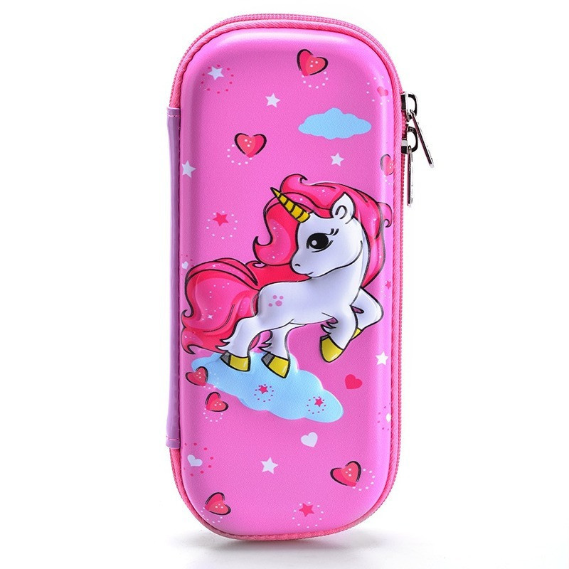 Eazy Kids 3D Pencil Case - Unicorn Pink For All ages, Unisex (EZ_PBX_06)