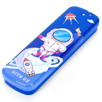 Eazy Kids Pencil Box -Astronaut wt Satellite For All ages, Unisex (EZ_PBX_16)