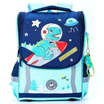 Eazy Kids School Bag Dino in Space - Green For 3Years+, Unisex (EZ_SB_DIGR)