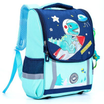 Eazy Kids School Bag Dino in Space - Green For 3Years+, Unisex (EZ_SB_DIGR)