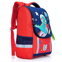 Eazy Kids School Bag Dino in Space - Red For 3Years+, Unisex (EZ_SB_DIRD)