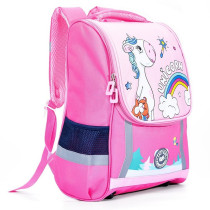 Eazy Kids School Bag Unicorn - Princess Pink For 3Years+, Unisex (EZ_SB_UIPI)