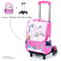 Eazy Kids School Bag Unicorn - Princess Pink For 3Years+, Unisex (EZ_SB_UIPI)