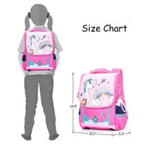 Eazy Kids School Bag Unicorn - Princess Pink For 3Years+, Unisex (EZ_SB_UIPI)