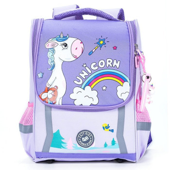 Eazy Kids School Bag Unicorn - Prince Purple For 3Years+, Unisex (EZ_SB_UIPU)