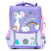 Eazy Kids School Bag Unicorn - Prince Purple For 3Years+, Unisex (EZ_SB_UIPU)