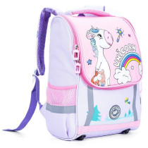Eazy Kids School Bag Unicorn - Purple + Pink For 3Years+, Unisex (EZ_SB_UILPU)