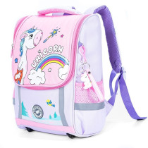 Eazy Kids School Bag Unicorn - Purple + Pink For 3Years+, Unisex (EZ_SB_UILPU)