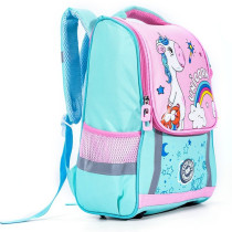 Eazy Kids School Bag Unicorn - Green + Pink For 3Years+, Unisex (EZ_SB_UILGR)