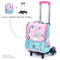 Eazy Kids School Bag Unicorn - Green + Pink For 3Years+, Unisex (EZ_SB_UILGR)