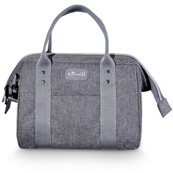 Sunveno Mini Grab and Go Diaper Bag - Grey For All Ages, Unisex (SN_MIDP_GY)