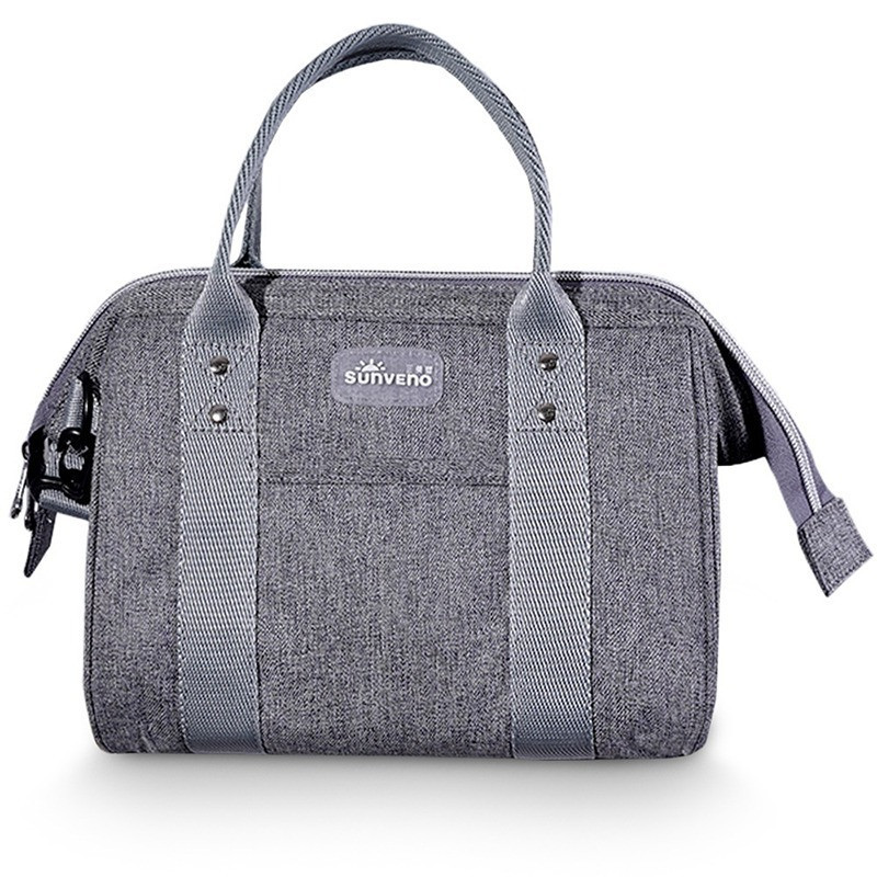 Sunveno Mini Grab and Go Diaper Bag - Grey For All Ages, Unisex (SN_MIDP_GY)