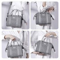 Sunveno Mini Grab and Go Diaper Bag - Grey For All Ages, Unisex (SN_MIDP_GY)