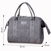 Sunveno Mini Grab and Go Diaper Bag - Grey For All Ages, Unisex (SN_MIDP_GY)