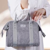 Sunveno Mini Grab and Go Diaper Bag - Grey For All Ages, Unisex (SN_MIDP_GY)