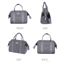 Sunveno Mini Grab and Go Diaper Bag - Grey For All Ages, Unisex (SN_MIDP_GY)