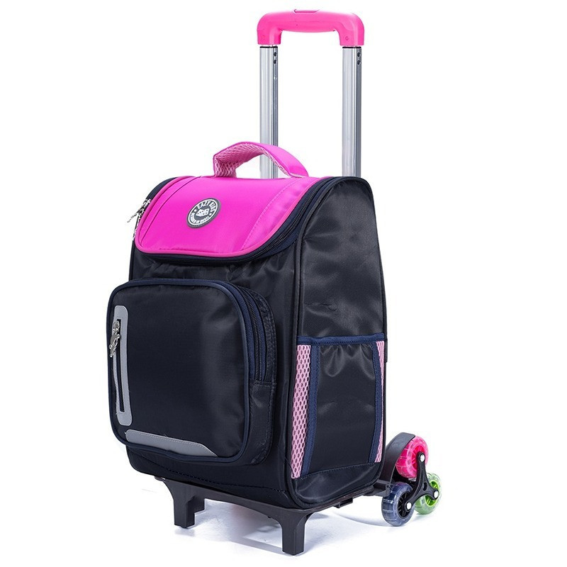 Eazy Kids-Trolley School Bag-Pink For All ages, Unisex (CMEZ_SBTR_PI)