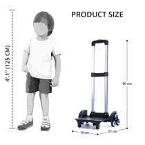 Eazy Kids-Trolley School Bag-Blue For All ages, Unisex (CMEZ_SBTR_BU)