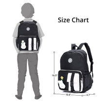 Eazy Kids Vogue School Bag wt Bento Lunch Box - Black For All ages, Unisex (CM_EZBGLB_48BKPU)