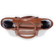 Sunveno La Mode Premium Diaper Bag - Brown For All Ages, Unisex (SN_FTB_BR)