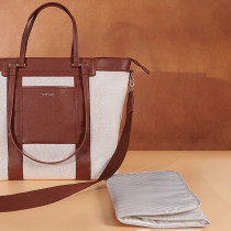Sunveno La Mode Premium Diaper Bag - Brown For All Ages, Unisex (SN_FTB_BR)