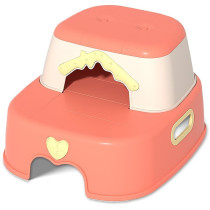 Eazy Kids 2-in-1 Step Stool-Pink For 6Months+, Unisex (EZ_FSS2IN1_PI)