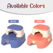 Eazy Kids 2-in-1 Step Stool-Pink For 6Months+, Unisex (EZ_FSS2IN1_PI)