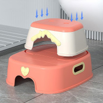 Eazy Kids 2-in-1 Step Stool-Pink For 6Months+, Unisex (EZ_FSS2IN1_PI)