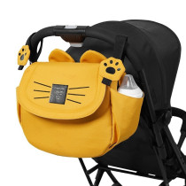 Sunveno Meow Stroller Diaper Bag - Yellow For All Ages, Unisex (SN_MSDP_YE)