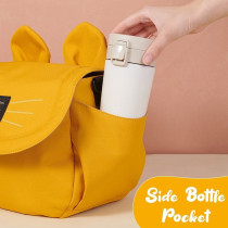 Sunveno Meow Stroller Diaper Bag - Yellow For All Ages, Unisex (SN_MSDP_YE)