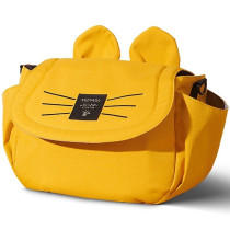 Sunveno Meow Stroller Diaper Bag - Yellow For All Ages, Unisex (SN_MSDP_YE)