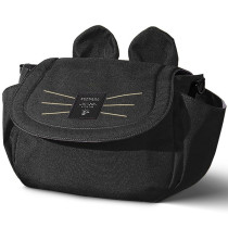 Sunveno Meow Stroller Diaper Bag - Black For All Ages, Unisex (SN_MSDP_BK)