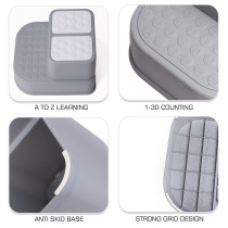 Eazy Kids - Step Stool - Grey For 6Months+, Unisex (EZ_FSS_GY)