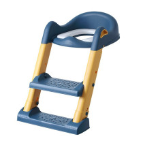 Eazy Kids Step Stool Foldable Potty Trainer Seat- Blue