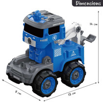 Little Story - Kids Toy Police Truck - Blue