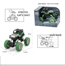 Little Story - Kids Toy Pull Back Climbing Jeep - Green