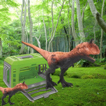 Little Story - Kids Toy Dinosaur with Caching Cage - Green