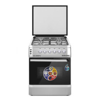 Sonashi Full Safety 60X60 Free Standing Stainless Steel Gas Oven (SGO-6060FFD)
