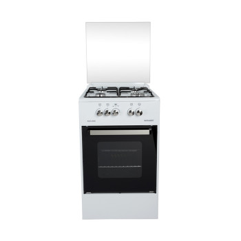 Sonashi 50X50 Free Standing Gas Oven White, Made In Turkey (SGO-5050)
