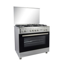 Sonashi Full Safety 90X60 Free Standing Stainless Steel Gas Oven Made In Turkey (SGO-9060FFD)