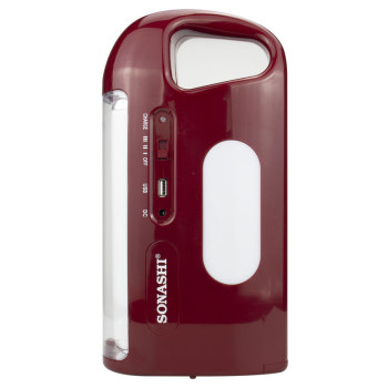 Sonashi Rechargeable 2 Side Lantern Maroon (SEL-677N)