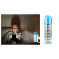 Sonashi 3Sides With Solar Panel Rechargeable Led Lantern Blue (SEL-697SP)