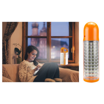 Sonashi 3 Sides With Solar Panel Rechargeable Led Lantern Orange (SEL-697SP)