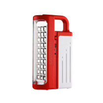 Sonashi Rechargeable Led Lantern Power Bank & Solar Charge Function Red  (SEL-702)
