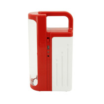 Sonashi Rechargeable Led Lantern Power Bank & Solar Charge Function Red  (SEL-702)
